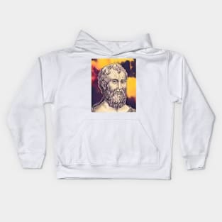 Zeno of Citium Portrait | Zeno of Citium Artwork 3 Kids Hoodie